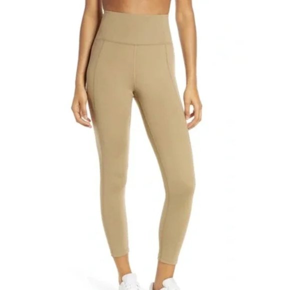Girlfriend Collective High-Rise Legging in Sand - Picture 1 of 4